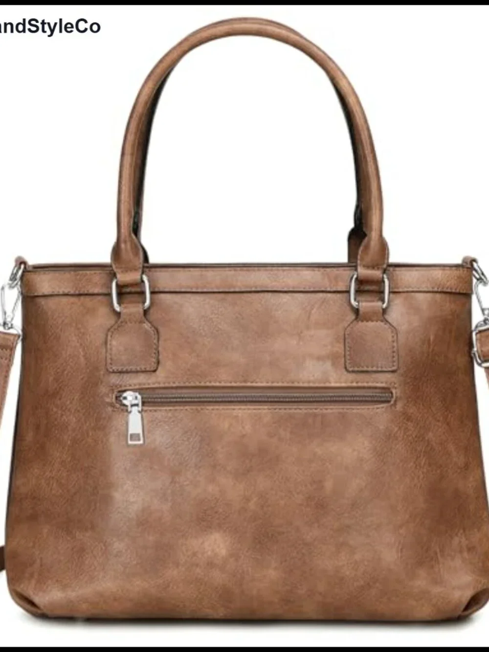 Vegan Leather Hobo Bag Large Crossbody Shoulder Purse with Multiple Pockets